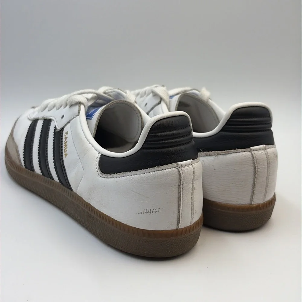 Adidas Samba OG White Black Gum Classic Sneakers Shoes Men's US 8.5